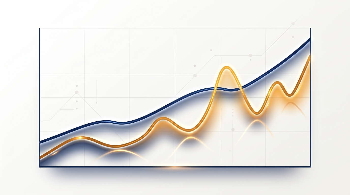 S&P500とNY金の比較チャートのイメージ